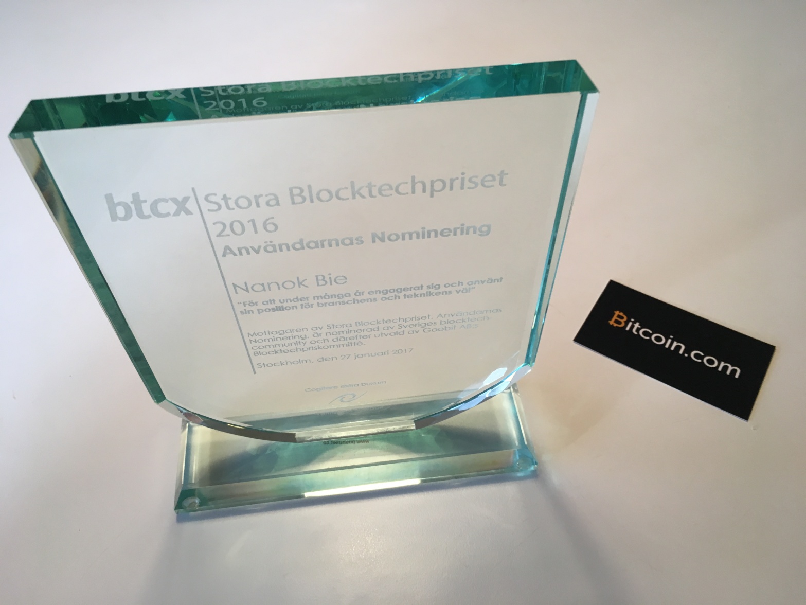 Stora Blocktechpriset 2016